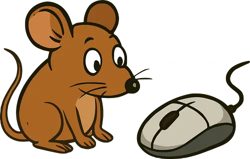  cartoon mouse - cartoon, mouse, computer mouse, humor, impostor, dark brown, whimsical, interaction, playful, digital art