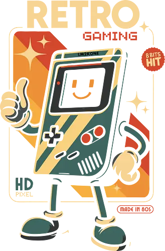 Retro Gaming Vibes - 80er, Ästhetik, cool, Arcade, lustig, Gaming, Geek, Illustration, Old School, Retro, Retro-Gaming, Videospiele, lm2kone