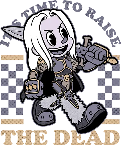 Game Mascot Undead King - Video Games, Video Game, Game, Games, Gamer, Mascot, Retro, Vintage, Retro Vintage, Retro Gamer, Retro Cartoon, Undead, Rpg, Magic, Magical, Lich, King, Skeleton