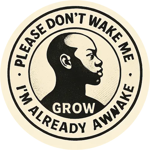 Please don’t wake me – I’m already awake - Bewusstsein, Wachstum, Kopf, Licht, Statement Shirt, Please Wake Me, Don’t Wake Me, Nerd Shirt, Klarheit, Selbstbewusstsein, Selbstentwicklung, Innere Stärke, Wachheit, Vertrauen, Grow, Mindset, Konzentration, Ruhe, Symbolik, Persönlichkeitsentwicklung