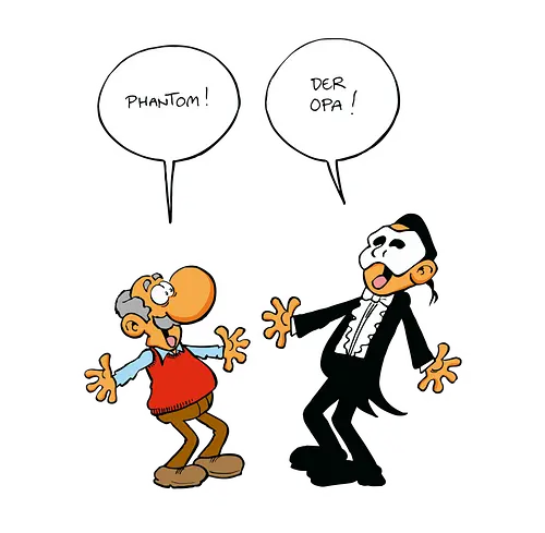 RUTHE - PHANTOM DER OPA - Ruthe, Ralph Ruthe, Phantom der Oper, Opa, phantom, comic RUTHE - PHANTOM DER OPA - Ruthe, Ralph Ruthe, Phantom der Oper, Opa, phantom, comic
