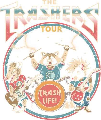 The Trashers Tour! - trash, raccoon, opossum, skunk, thrash, metal The Trashers Tour! - trash, raccoon, opossum, skunk, thrash, metal