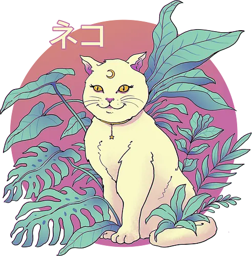 Vapor Cat - cat, 80s, katze, Vaporwave, mashup