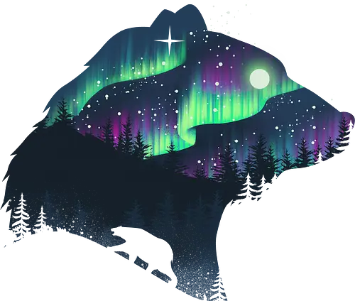 Northern Lights - nature, northern lights, polarlichter, wald, bär, natur, tannen, pineforest, br Northern Lights - nature, northern lights, polarlichter, wald, bär, natur, tannen, pineforest, br