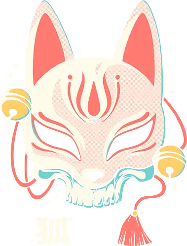 Kitsune Skull - kitsune, mask, skull, schädel Kitsune Skull - kitsune, mask, skull, schädel