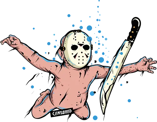 Never Lake - jason, camp crystal lake, Grunge, mashup, slasher