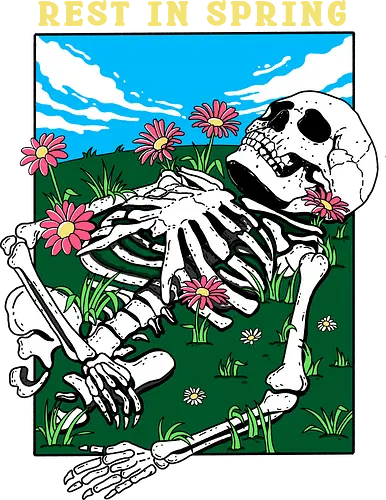 Rest in Spring - spring, frühling, allergy, allergie, skeleton, skelett Rest in Spring - spring, frühling, allergy, allergie, skeleton, skelett
